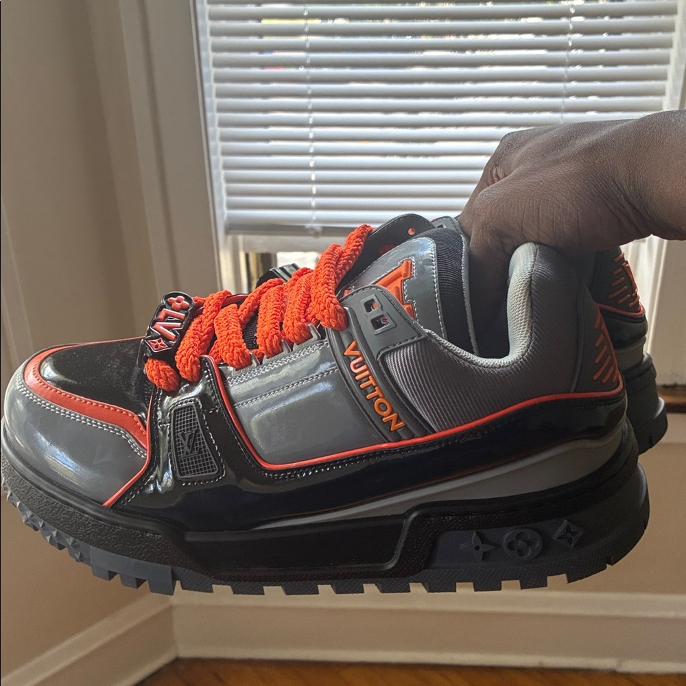 Louis Vuitton Maxi sneakers Neon Orange and grey Sneakers